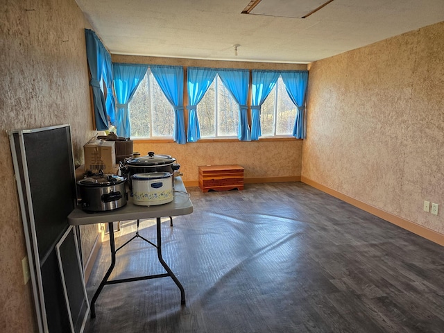 miscellaneous room featuring hardwood / wood-style floors