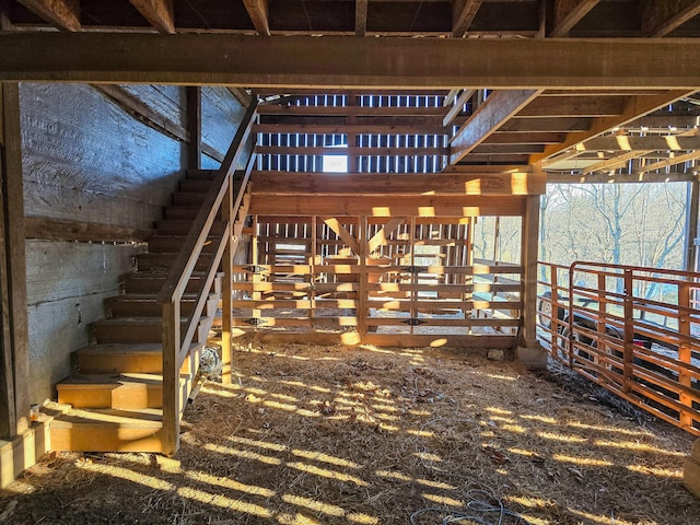 exterior space with an outbuilding