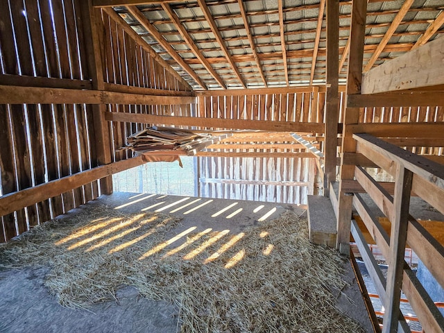 view of horse barn