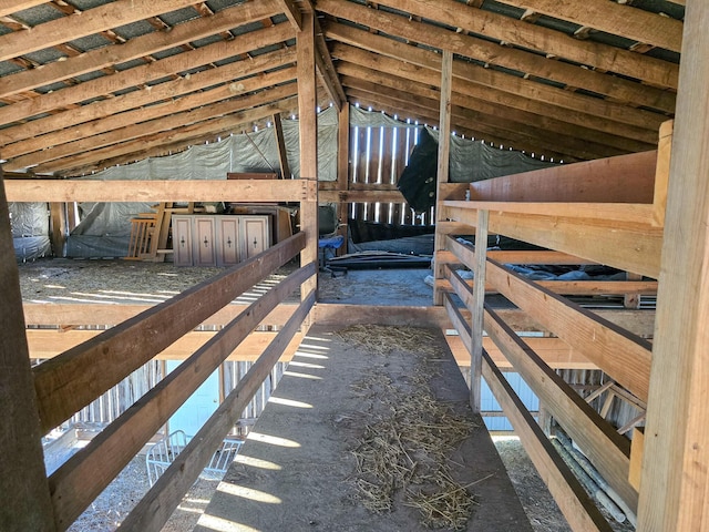 view of horse barn