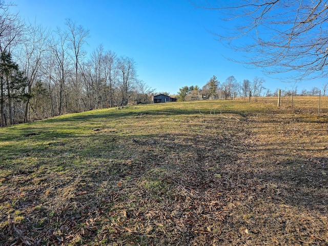 view of yard featuring a rural view