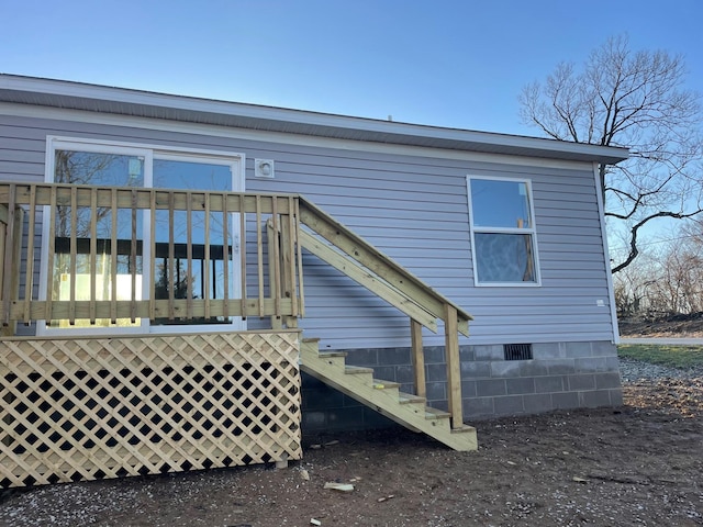 view of rear view of property