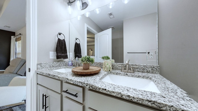 bathroom with vanity