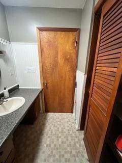 5 Keeton Ave, West Liberty, KY 41472 - bathroom featuring a wainscoted wall and vanity
