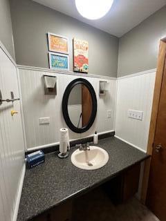 5 Keeton Ave, West Liberty, KY 41472 - bathroom featuring wainscoting and vanity