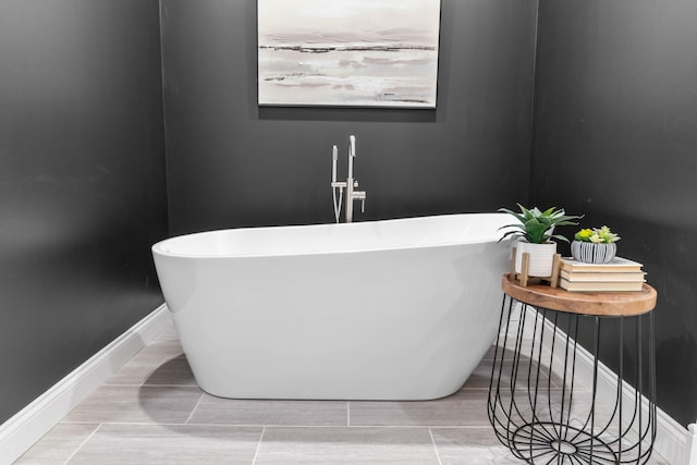 bathroom with a bathing tub