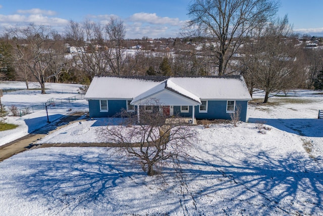 view of ranch-style home