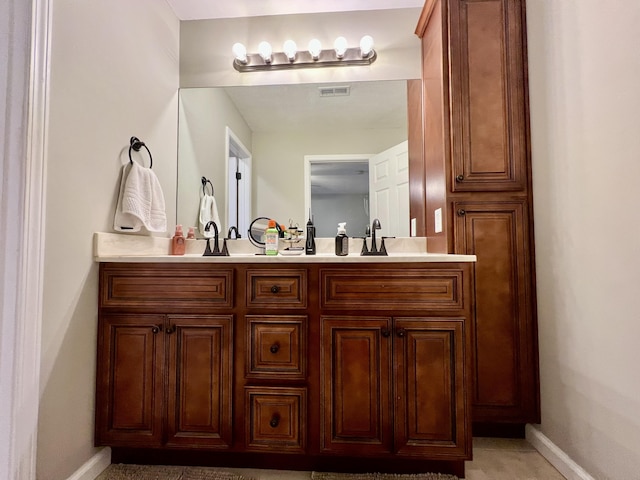 bathroom featuring vanity