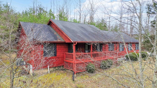 view of rear view of property