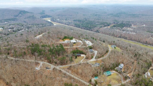 aerial view featuring a mountain view