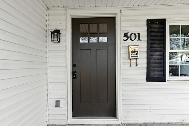 view of entrance to property