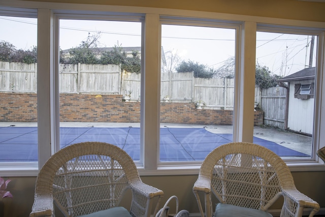 view of doorway to outside