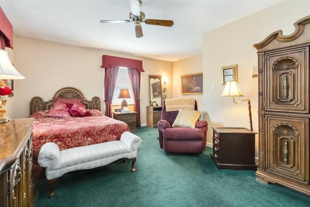 125 Thomas St, Somerset, KY 42503 - bedroom with carpet, a ceiling fan, and baseboards
