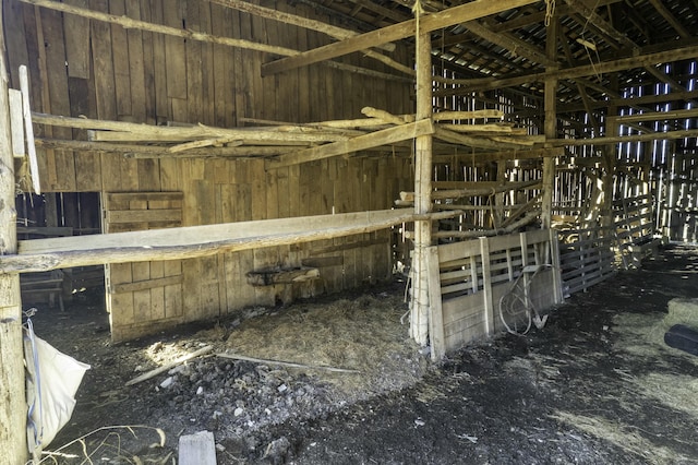 view of horse barn