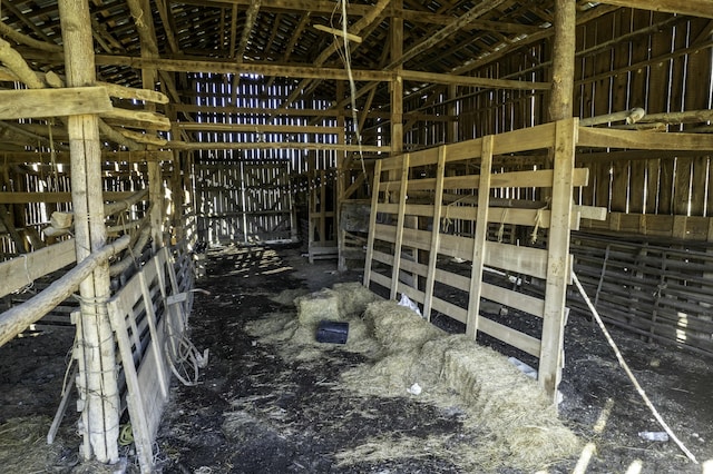 view of horse barn