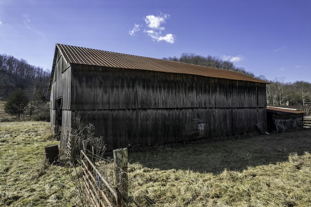 view of outdoor structure