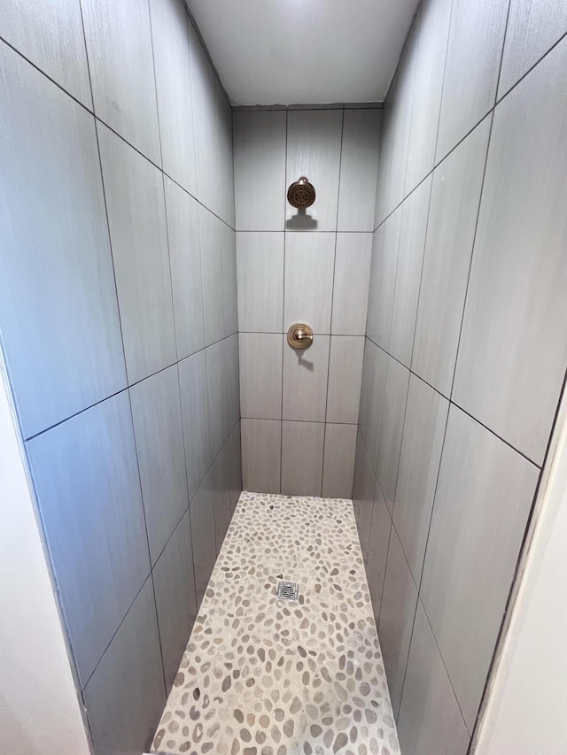 room details featuring tiled shower