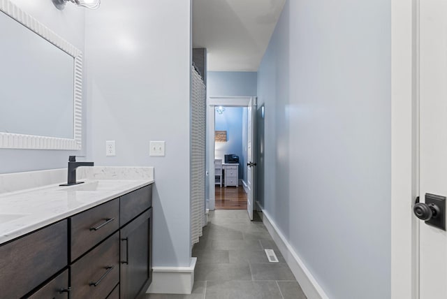 bathroom with vanity