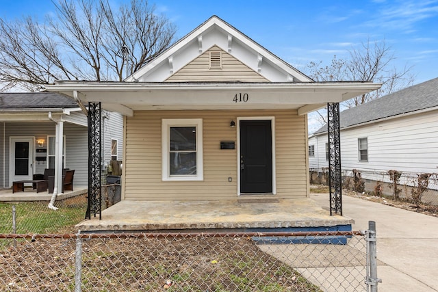 doorway to property with a porch