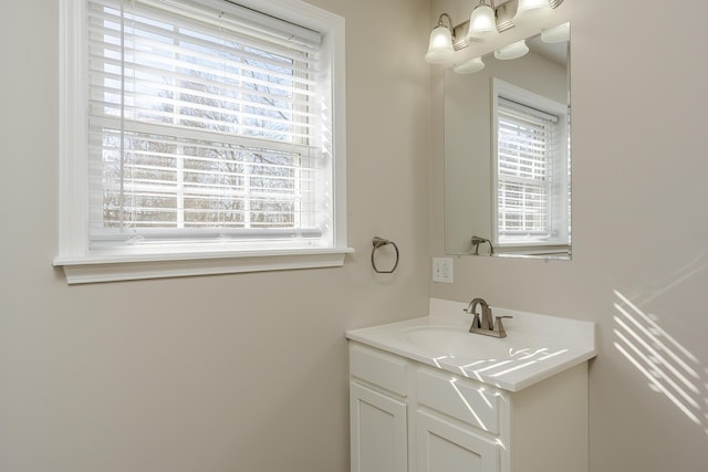 bathroom featuring vanity