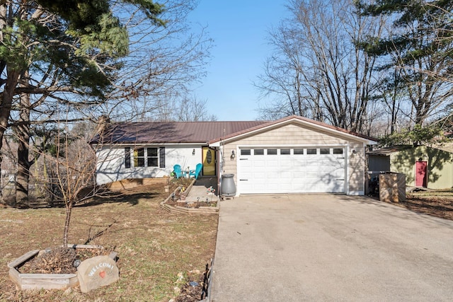 ranch-style house with a garage