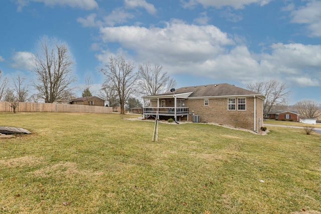 view of yard featuring a sunroom and cooling unit