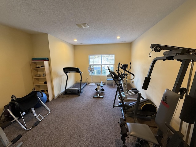 403 Chateau Pl, Bronston, KY 42518 - workout area with a textured ceiling