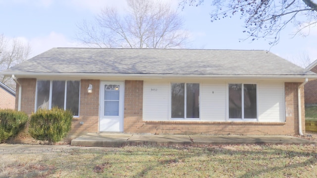 view of front of house with a patio