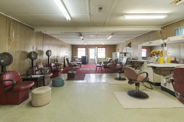 miscellaneous room with visible vents