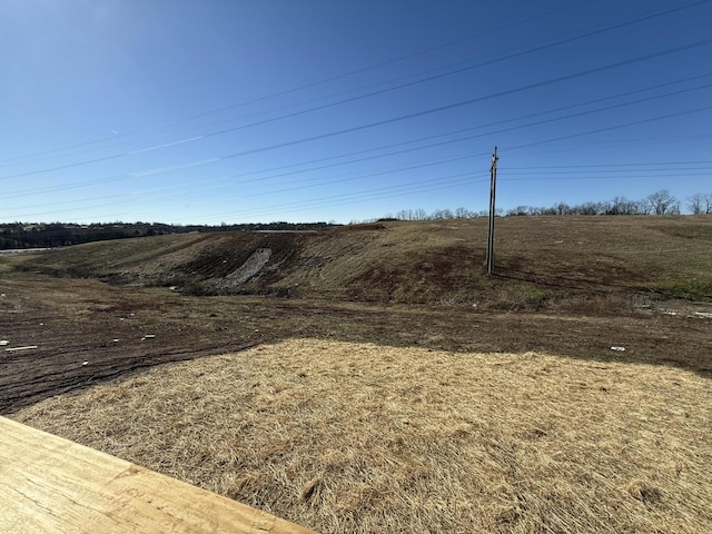 view of yard featuring a rural view