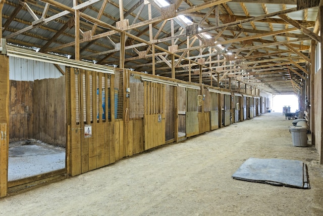 view of horse barn