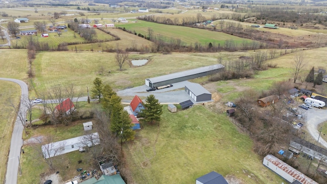 bird's eye view featuring a rural view