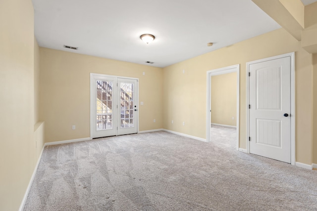 view of carpeted empty room