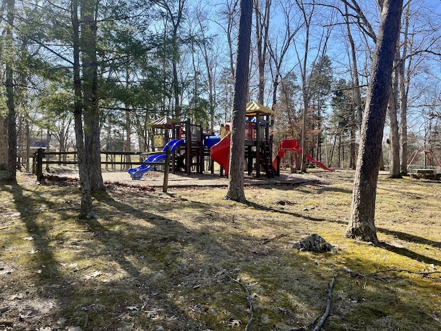 view of jungle gym