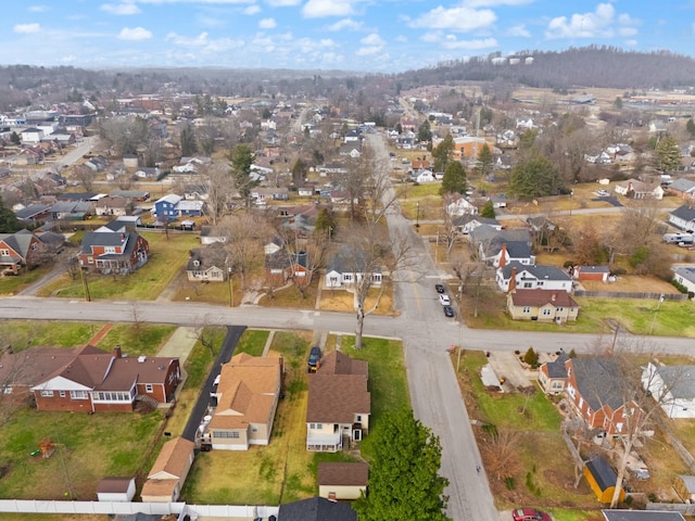 drone / aerial view with a residential view