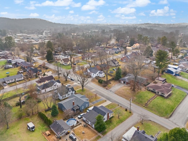 aerial view featuring a residential view