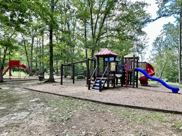 view of jungle gym