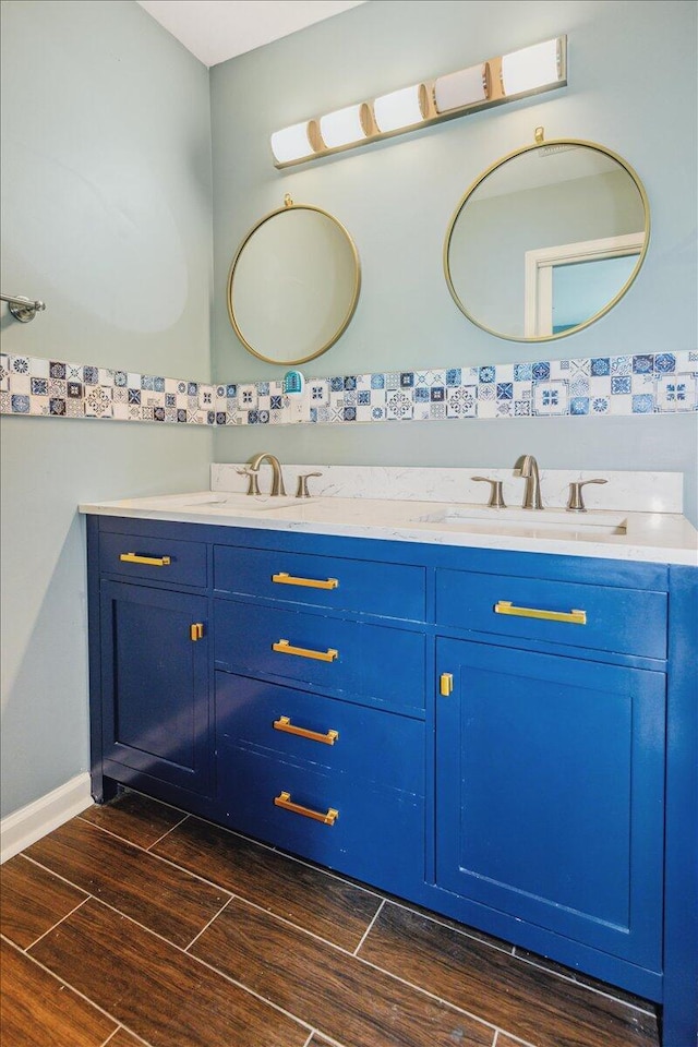 bathroom with vanity