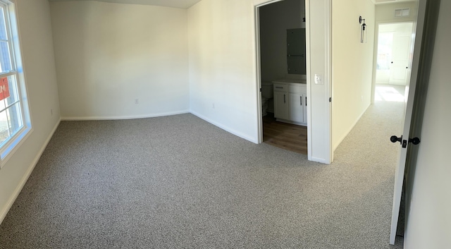 view of carpeted empty room