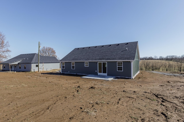 rear view of house featuring a patio area