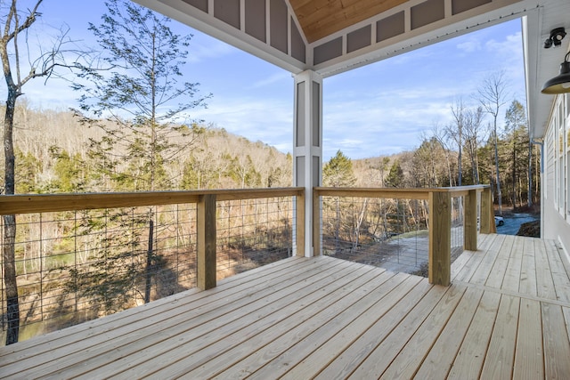 view of wooden terrace