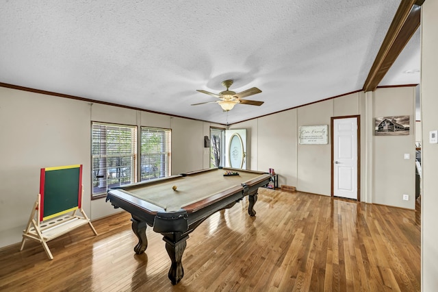 579 Fraley Rd, Salt Lick, KY 40371 - playroom featuring hardwood / wood-style floors, billiards, and ornamental molding