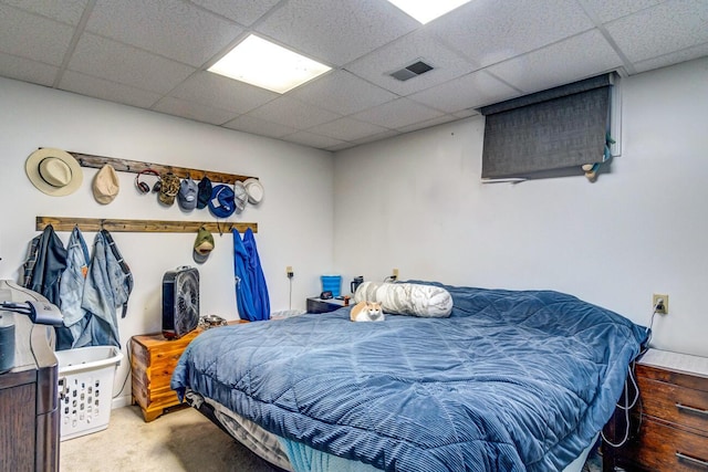 228 Jolly Ridge Rd, Richmond, KY 40475 - carpeted bedroom featuring a drop ceiling