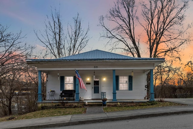 bungalow-style home featuring a porch