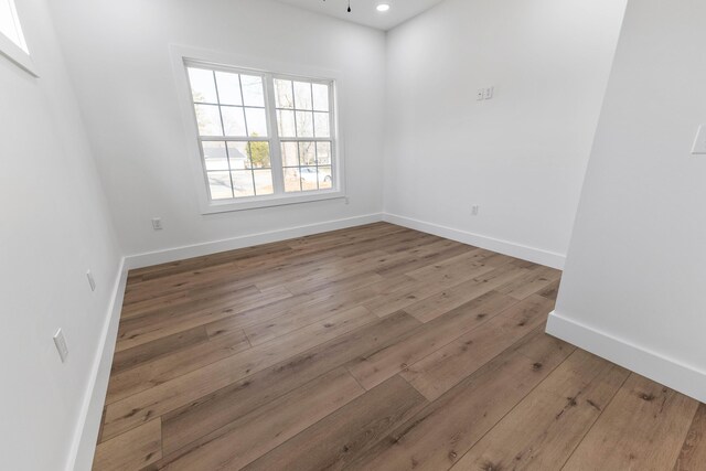 unfurnished bedroom with light hardwood / wood-style flooring