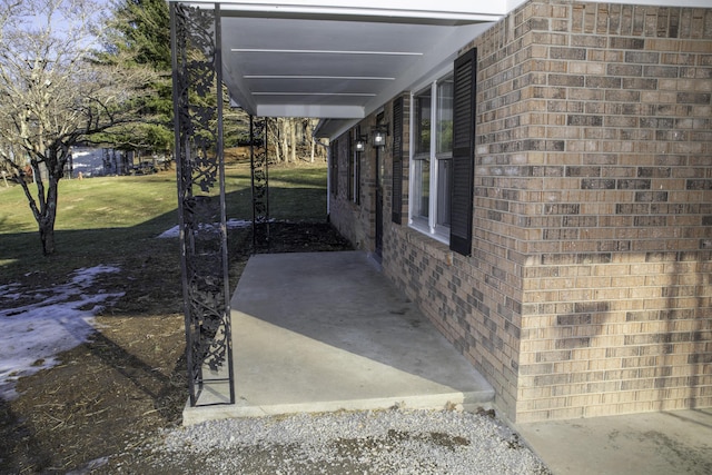 exterior space featuring a patio