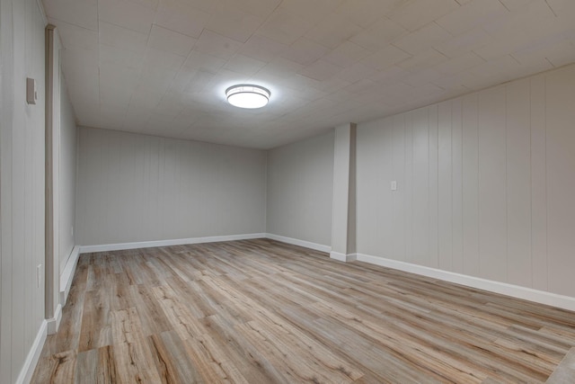 empty room featuring light hardwood / wood-style flooring