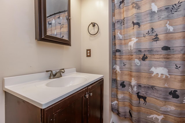 bathroom featuring vanity