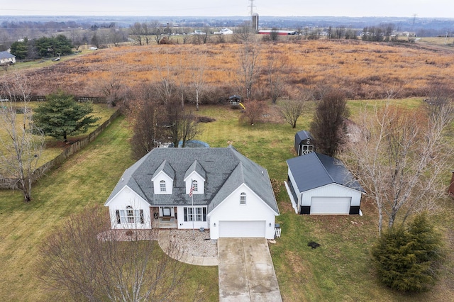 birds eye view of property