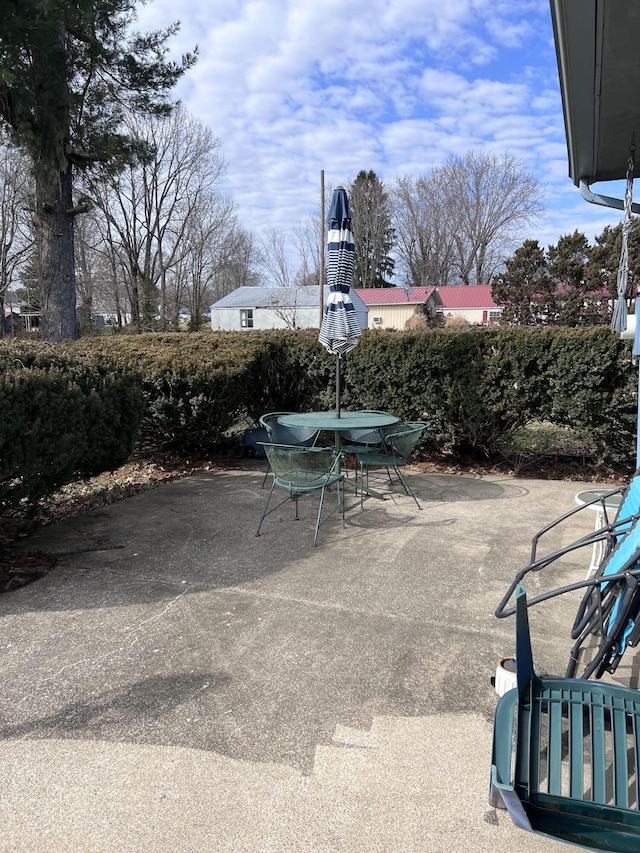 view of patio / terrace with outdoor dining area